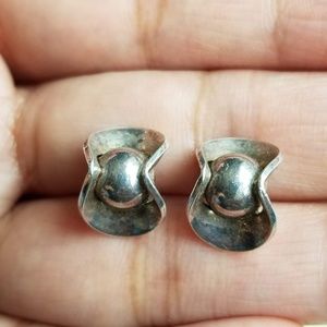 Silver color earrings